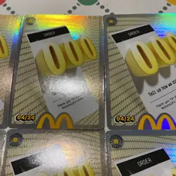 10x McDonalds Cards Order000 Holographic all UNREDEEMED Ready To Use 04/24 - Image 3