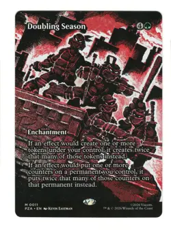 Doubling Season Borderless 11 Teenage Mutant Ninja Turtles Magic The Gathering - Image 1