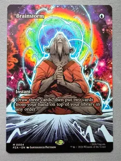 Brainstorm (Borderless) - NM - Teenage Mutant Ninja Turtles MTG TMNT PZA #4 - Image 1