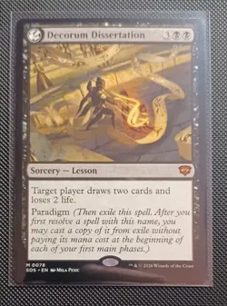 Decorum Dissertation SOS #78 MTG Near Mint Magic The Gathering - Image 1