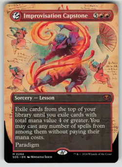 Improvisation Capstone (Borderless) Mythic Secrets of Strixhaven 294 MTG NM 2026 - Image 1