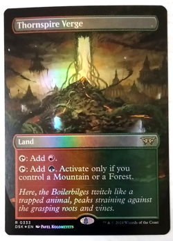 Thornspire Verge (Borderless) - Duskmourn: House of Horror - Foil - EN - R 0333 - Image 1