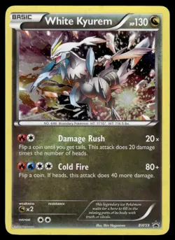 WHITE KYUREM - BW59 BW59 HOLO PROMO BLACK AND WHITE PROMO POKEMON LP - Image 2