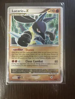 Pokemon TCG Lucario LV X DP12 Promo Holo lightly played - Image 1