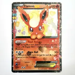 Pokemon TCG Flareon EX Holo Rare Card RC6/RC32 Generations NM Near Mint - Image 1