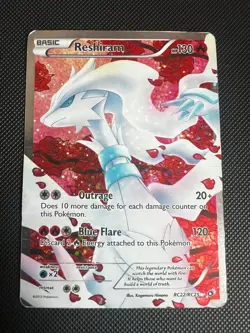 Reshiram RC22/RC25 Pokemon Legendary Treasures English Rare Holo Full Art MP - Image 3