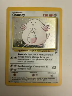 Base Set 2 - Chansey 3/130 - Rare Holofoil Holo Pokemon LP - Image 1