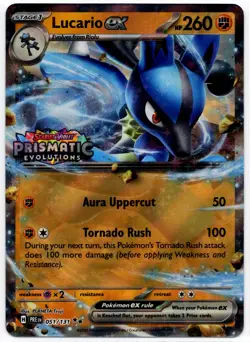 Pokemon - Prismatic Evolutions Stamp Lucario ex 051/131 NM - Image 1