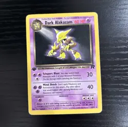 Pokemon WOTC Dark Alakazam Team Rocket Rare 18/82 1st Edition English 2000 - Image 1