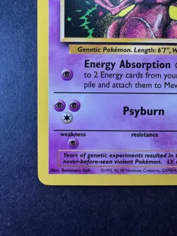 Pokemon Mewtwo Black Star Promo LV.60 #150 1999-2000 - Image 4