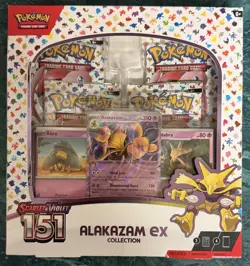 Pokemon TCG Scarlet & Violet 151 English Alakazam EX Collection Booster Pack Box 820650855269 - Image 1