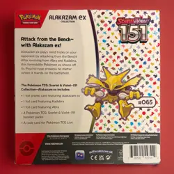 Pokemon TCG Scarlet & Violet 151 English Alakazam EX Collection Booster Pack Box 820650855269 - Image 3