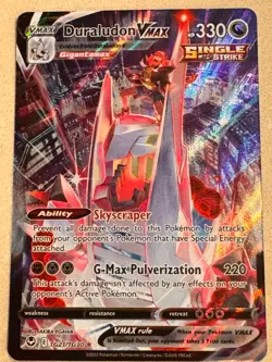 Pokemon Card Duraludon VMAX SWSH12 Silver Tempest Trainer Gallery TG21/TG30 NM - Image 1