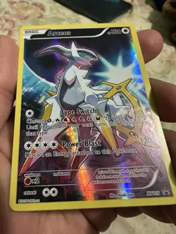 Pokemon TCG Arceus XY116 Black Star Promo Full Art Holo Card 2016 NM - Image 1