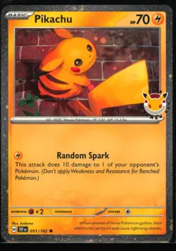 Pikachu (Pokemon Day 2026) Common Miscellaneous Cards & Products 051/162 NM - Image 1