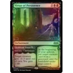 FOIL VIRTUE OF PERSISTENCE (SHOWCASE) Wilds Of Eldraine WOE Magic MTG MINT CARD - Image 1
