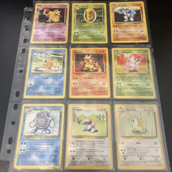 Vintage ⭐Complete Pokemon Base Set Common Uncommon Cards 1999⭐Pokemon Base set - Image 3