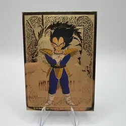 Dragon Ball Z Vegeta Gold Foil Card - Image 1