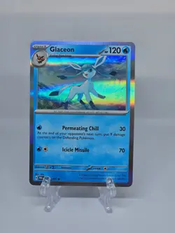 025/131 GLACEON | RARE HOLO | PRISMATIC EVOLUTIONS POKEMON CARD - Image 1