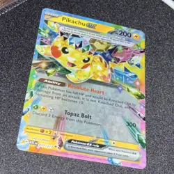 Pokemon Pikachu ex Double Rare Full Art Holo Sv08: Surging Sparks 057/191 NM - Image 2