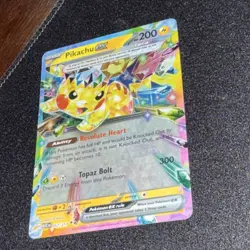 Pokemon Pikachu ex Double Rare Full Art Holo Sv08: Surging Sparks 057/191 NM - Image 3