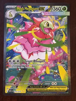 Mega Meganium Ex 272/217 Ascended Hero’s Pokemon Card - Image 1