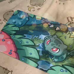 Bulbasaur Rubber Playmat Tcg Ccg Pokemon Cards Card Game Playing Mat Desk Pc - Image 3