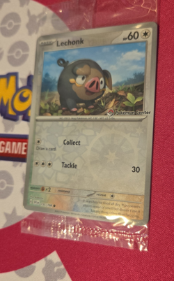 Pokemon Lechonk 155/198 -Pokemon Center Stamped Promo-Scarlet&Violet NEW &SEALED - Image 2