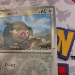 Pokemon Lechonk 155/198 -Pokemon Center Stamped Promo-Scarlet&Violet NEW &SEALED - Image 5