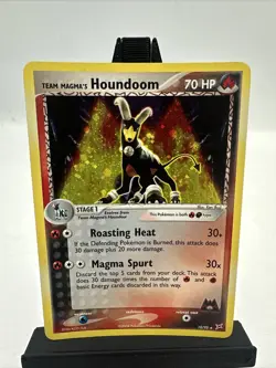 Pokemon TCG Team Magma's Houndoom 10/95 EX Team Magma Vs Team Aqua Holo LP - Image 1
