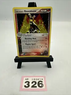 Pokemon TCG Team Magma's Houndoom 10/95 EX Team Magma Vs Team Aqua Holo LP - Image 2