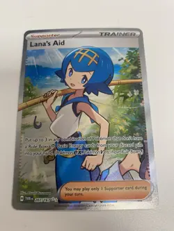 Pokemon TCG Lanas Aid 207/167 Ultra Rare Full Art Trainer Twilight Masquerade - Image 1