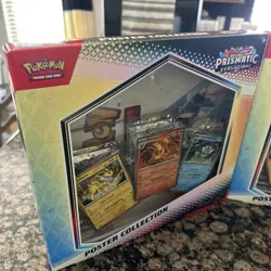 Pokemon Prismatic Evolution Poster Collection Set of 2 New Sealed. - Image 2
