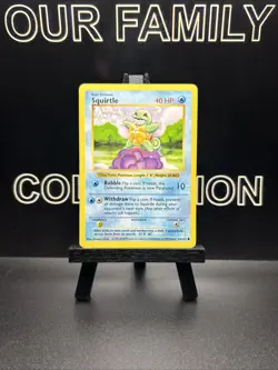 1999 WOTC Shadowless Squirtle 63/102 Common Pokemon Card Regular MP - Image 1