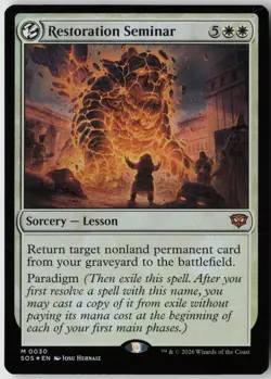 Restoration Seminar (30) - Foil - Secrets of Strixhaven (SOS) - NM - Image 1