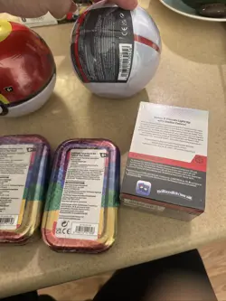 Pokemon TCG Lot W/ Prismatic, 3 Balls, 4 Tins And 1 Double Pack With Pong Coin - Image 5