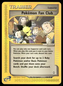 Pokemon Fan Club 130/147 Aquapolis Pokemon TCG trading card - Image 1
