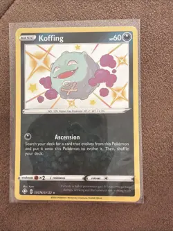 Pokemon TCG Koffing Shining Fates SV076/SV122 Holo Shiny Holo Rare - Image 1