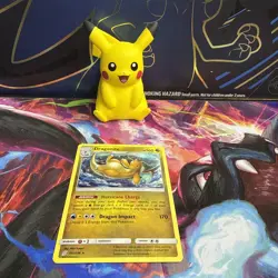 Pokemon Dragonite Unified Minds Cracked Ice Holo Card 151/236 - Image 1