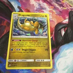 Pokemon Dragonite Unified Minds Cracked Ice Holo Card 151/236 - Image 2