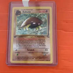 Pokemon TCG Kabuto 50/62 1st Edition Fossil Set Common WOTC 1999 Vintage - Image 1