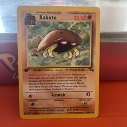 Pokemon TCG Kabuto 50/62 1st Edition Fossil Set Common WOTC 1999 Vintage - Image 4