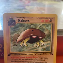 Pokemon TCG Kabuto 50/62 1st Edition Fossil Set Common WOTC 1999 Vintage - Image 5