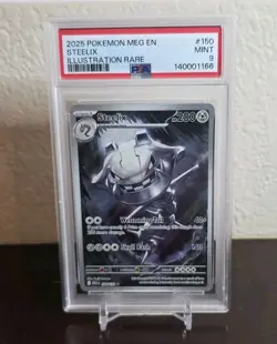 2025 Pokemon MEG English Steelix #150 Illustration Rare PSA 9 MINT - Image 1