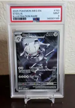 2025 Pokemon MEG English Steelix #150 Illustration Rare PSA 9 MINT - Image 3