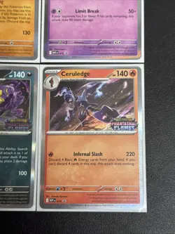 Pokemon - Set of Phantasmal Flames Prerelease Promos (All 4) NM - Image 3