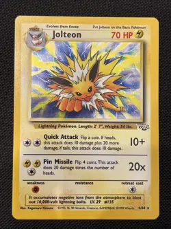 Jolteon 4/64 Jungle Holo Nm Pokemon Tcg - Image 1