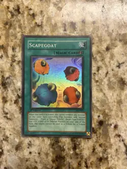 Yu-Gi-Oh! TCG Scapegoat 1st Edition Super Rare Holographic SDJ-041 - Image 1