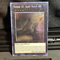 Number 101: Silent Honor ARK LED9-EN000 Ghost Rare 1st Edition Yu-Gi-Oh - Image 1