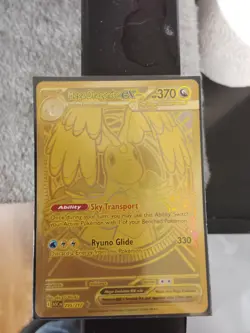 Gold Mega Dragonite EX Full Art Holo Pokemon Card 295/217 - Image 1